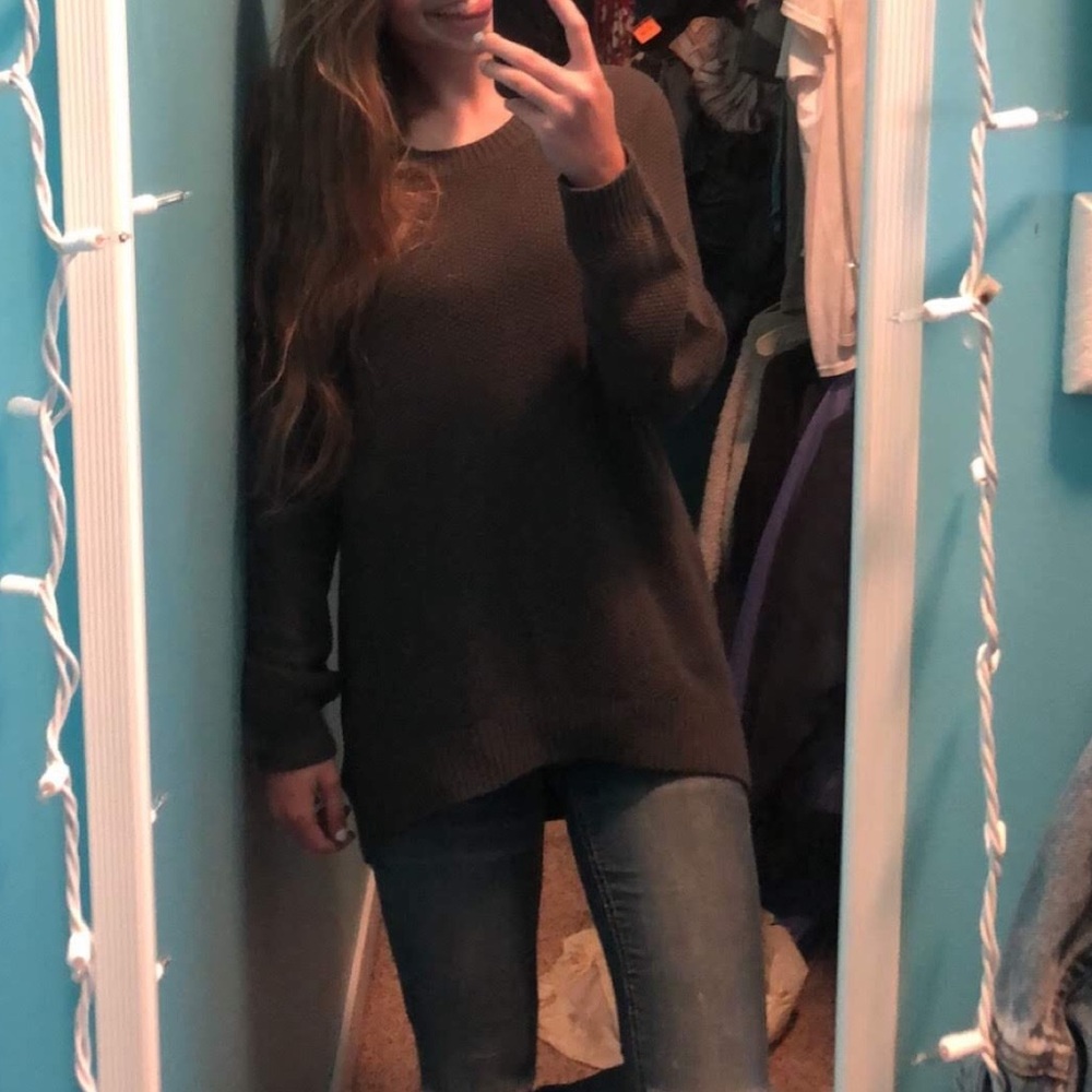 Long Gray Sweater